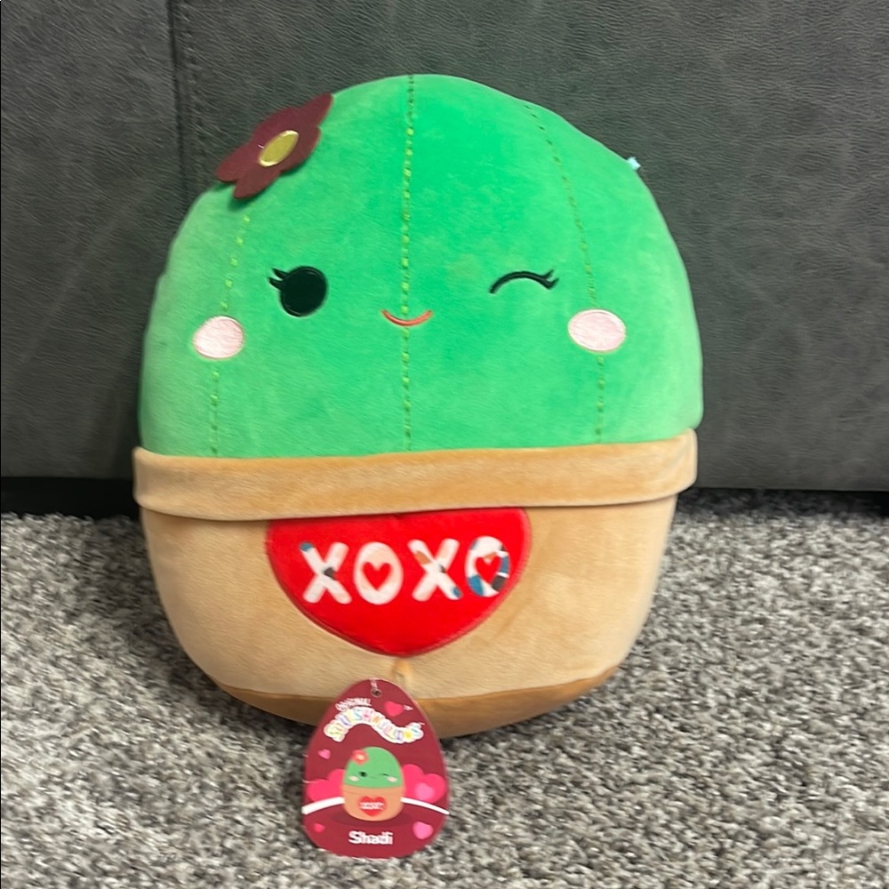 Squishmallows Green and Tan Cactus Plush